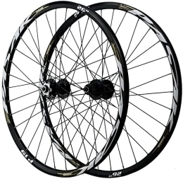 UPVPTK Mountain Bike Wheel UPVPTK 26 27.5 29in MTB Bike Wheelset, QR Disc-Brakes Bicycle Rim Sealed Bearing Bicycle Wheel for 7-9-10-11-12 Speed Wheelsets Wheel (Color : Gold, Size : 26inch)