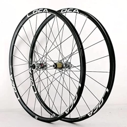 UPVPTK Mountain Bike Wheel UPVPTK 26 27.5 29in MTB Bike Wheelset, Thru Axle Disc Brake Bicycle Wheel Rim for 7-8-9-10-11-12 Speed Wheelsets Sealed Bearing Wheel (Color : Black-Silver, Size : 29inch)