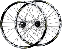 UPVPTK Mountain Bike Wheel UPVPTK 26 27.5 29in MTB Wheelset, Disc Brake Quick Release Mountain Bike Front Rear Wheel Sealed Bearing Conical Hub 7 8 9 10 11 Speed Wheel (Color : Green, Size : 26INCH)
