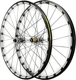 UPVPTK Mountain Bike Wheel UPVPTK 26 / 27.5in Mtb Front Rear Wheel, Thru axle Mountain Bike Wheel Set 24 Holes Disc Brake Three Sides CNC 7 / 8 / 9 / 10 / 11 / 12 Speed Wheel (Color : Silver hub, Size : 27.5INCH)