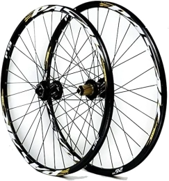 UPVPTK Spares UPVPTK 26Inch 27.5" 29Er MTB Bike Wheelset, Aluminum Alloy Disc Brake Mountain Cycling Wheels Thru Axle for 7 / 8 / 9 / 10 / 11 Speed Wheel (Color : A, Size : 26INCH)
