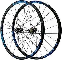 UPVPTK Mountain Bike Wheel UPVPTK Mountain Bike Wheelset 26 / 27.5 / 29", Double Walled Aluminum Alloy MTB Rim Barrel Shaft Disc Brake 24H 7-12 Speed Front and Rear Wheels Wheel (Color : Blue, Size : 29INCH)
