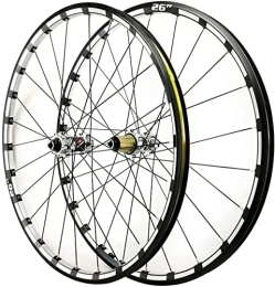 UPVPTK Mountain Bike Wheel UPVPTK MTB Bike Wheel 26 / 27.5 Inch, CNC Double Wall Alloy Rim Cassette Hub Sealed Bearing Disc Brake QR 7-12 Speed Cycling Wheels Wheel (Color : Silver, Size : 27.5inch)