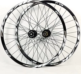 UPVPTK Mountain Bike Wheel UPVPTK Wheelset 26 27.5 29in, MTB Bike Wheelset Thru Axle Disc Brake ​Bike Front / Rear Wheels for 7-11 Speed Cassette Freewheel Wheel (Color : Gold, Size : 26inch)