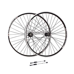 HYLH Spares V-Brake Bike Wheelset 26 Inch, Double Wall Aluminum Alloy MTB Cycling Wheels Quick Release 32 Hole 6 / 7 / 8 Speed Wheels Rim