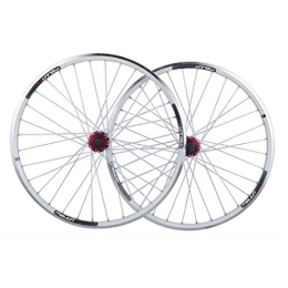 HYLH Spares V-Brake MTB Bike Wheelset 26 Inch, Double Wall Aluminum Alloy Bicycle Rim Disc Brake Quick Release 32 Hole 7 8 9 10 Speed Disc