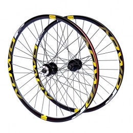 VBCGGGG Spares VBCGGGG MTB Bike Wheels 26 27.5 29 Inch Cycling Wheel 32 Spokes Quick Release Bicycle Wheel Dõụblë Wall Rims Disc Brake For 8 9 10 Speed Cassette Flywheel Freewheel (Color : GOLD, Size : 27.5IN)