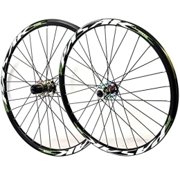 vivianan Spares vivianan MTB Bicycle Wheelset, 24 Inch Mountain Bike Wheelset Disc Brake Rim With QR, 8-12 Speed Wheel Hub, Double Wall Aluminum Alloy Rim 32 H