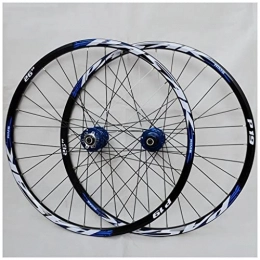 VPPV Mountain Bike Wheel VPPV 26 / 27.5 / 29 MTB Bike Wheelset Aluminum Alloy Double Wall Cycling Rim Disc Brake Bicycle Wheel for 7 / 8 / 9 / 10 / 11 Speed (Color : Blue, Size : 27.5 INCH)