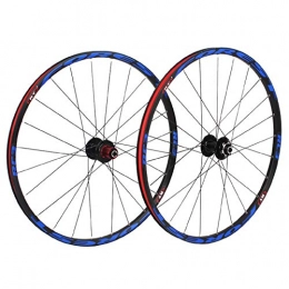 VPPV Mountain Bike Wheel VPPV 26 ”27.5 Inch Mountain Bicycle Wheelset, Double Wall Aluminum Alloy Disc Brake 24 Hole Hybrid / MTB Rim 11 Speed (Color : G, Size : 26 inch)