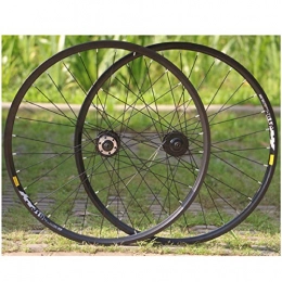 VPPV Spares VPPV 26 Inch 27.5ER Mountain Bicycle Wheelset MTB Rim Double Wall Aluminum Alloy Sealed Bearings Cycling Hub for 10 Speed (Size : 26 inch)