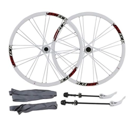 VPPV Spares VPPV 26 Inch Bike Wheelset, Double Wall Aluminum Alloy Mountain Cycling Wheels Quick Release Disc Brake 7 / 8 / 9 / 10 Speed