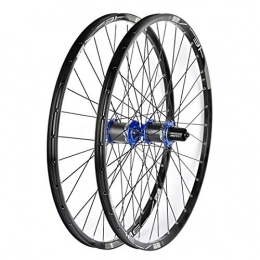 VPPV Mountain Bike Wheel VPPV 27.5 Inch MTB Bike Wheels, Magnesium Alloy Quick Release Disc Brake Hybrid 26 ”Bike Wheelset Rim 11 Speed (Color : Blue, Size : 26inch)