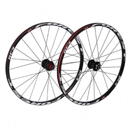VPPV Mountain Bike Wheel VPPV Mountain Bicycle Wheelset 26 / 27.5 Inch, Double Wall Aluminum Alloy Disc Brake 24 Hole Hybrid / MTB Rim 11 Speed (Color : Black, Size : 27.5 inch)
