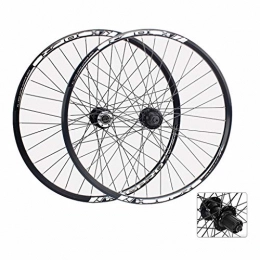VPPV Mountain Bike Wheel VPPV Mountain Wheelset 26 27.5 Inch Double Wall Aluminum Alloy Disc Brake MTB Hybrid / Mountain for 7 / 8 / 9 / 10 Speed (Color : Cassette wheel, Size : 26inch)