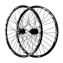 VPPV Spares VPPV MTB Cycling Wheelet 26 / 27.5 / 29 Inch, Aluminum Alloy Mountain Bike Rim Sealed Bearings Disc Brake for 7 / 8 / 9 / 10 / 11 Speed Black (Color : Gold label, Size : 26 INCH)