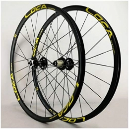 VPPV Spares VPPV MTB Racing Bike Wheelset 26 / 27.5 Inch, Double Wall Aluminum Mountain Cycling Wheels Disc Brake 24 Hole 7 / 8 / 9 / 10 / 11wheel (Size : 26inch)