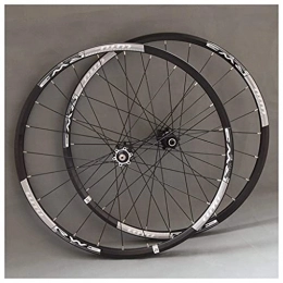 VTDOUQ Mountain Bike Wheel VTDOUQ MTB bicycle wheel set 26" / 27.5" / 29"double-walled alloy wheel disc brake bicycle front and rear wheels QR 7-11 speed cassette hubs sealed bearing