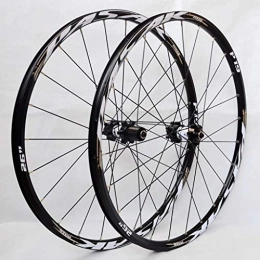 VTDOUQ Spares VTDOUQ MTB bicycle wheel set 26 / 27.5-inch mountain bike wheels Double-walled rims Cassette hub sealed Bearing disc brake QR 7-11 speed 1850g