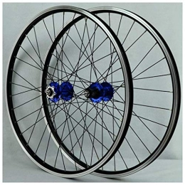 VTDOUQ Mountain Bike Wheel VTDOUQ MTB bicycle wheel set for 26 inch bicycle wheel double layer alloy rim sealed bearing washer / rim brake QR 7-11 speed 32H