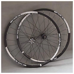 VTDOUQ Spares VTDOUQ MTB wheel set for mountain bikes 26 27.5 29 Bearing sealed in two-layer aluminum rim, 7-11-speed cassette hub disc brake QR 24H