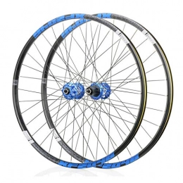 Wgwioo Spares Wgwioo Mountain Bike Wheelset, Aluminum Alloy Disc Brake Bike Wheel 26 / 27.5 / 29 Inch, Quick Release 8-11 Speeds Bike Wheelest, Blue, 26inch