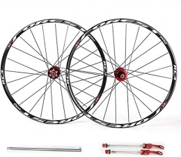 WYN Mountain Bike Wheel Wheel Mountain Bike for 26" 27.5" Double Wall Rim Set, Disc Rim Brake 7 8 9 10 11speed Sealed Bearings Hub (Color : White, Size : 26inch)
