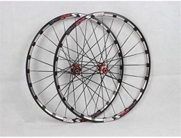 OYY Manufacture Mountain Bike Wheel Wheels Mountain bike wheelset, 26 / 27.5 inch bicycle orne rear wheel wheel set aluminum alloy rim double-walled disc brake Palin bearings 8 9 10 speed 24 holes ( Color : Red , Size : 27.5in )