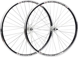 HAENJA Mountain Bike Wheel Wheels Mountain Bike Wheelset 26 '' Bicycle Rim V Brake MTB Wheels Bolt On Solid Shaft Hub (Color: Black, Size: 20inch) Wheelsets (Color : Silver, Size : 20inch)