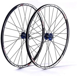 BUYAOBIAOXL Mountain Bike Wheel Wheels Mountain Bike Wheelset Mountain Bicycle Wheelset, 26In Aluminum Alloy MTB Cycling Wheels Double Wall Rims Disc Brake Sealed Bearings Fast Release 24H 7 / 8 / 9 / 10 / 11 Speed ( Color : 26in )