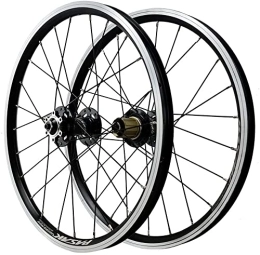HCZS Spares Wheelset 20 inch Double Walled Aluminum Alloy Wheels, Mountain Bike V / Disc Brake / Rim Brake 24 Holes Bicycle Wheelset 7 / 8 / 9 / 10 / 11 / 12 Speed road Wheel