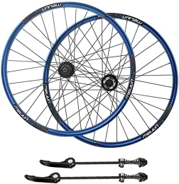 SJHFG Mountain Bike Wheel Wheelset 20" Mountain Bike Wheelset, 32H Hub Disc Brake 406 Rim BMX MTB Bicycle Quick Release Wheels for 7 / 8 / 9 / 10 Speed Cassette 1710g road Wheel (Color : Blue, Size : 406)