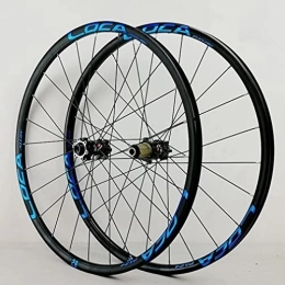 SJHFG Mountain Bike Wheel Wheelset 26" / 27.5" / 29" / 700c Mountain Bike Wheelset, 24H Thru Axle Hub 7 / 8 / 9 / 10 / 11 / 12 Speed Cassette Disc Brake MTB Front and Rear Wheel road Wheel (Color : Blue, Size : 27.5inch)