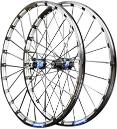 SJHFG Mountain Bike Wheel Wheelset 26" 27.5" 29" Bicycle Rim Disc Brake Wheels Quick Release 24 Holes Cassette Hub for 7 / 8 / 9 / 10 / 11 / 12 Speed Mountain Bike Wheelset road Wheel (Color : Blue, Size : 29 inch)