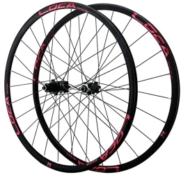 SJHFG Spares Wheelset 26 / 27.5 / 29'' Bicycle Wheelset, Disc Brake 24Holes Aluminum Alloy 9mm Quick Release Small Spline 12 Speed Mountain Bike Wheel Set road Wheel (Color : Red, Size : 27.5INch)