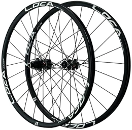 SJHFG Spares Wheelset 26" / 27.5" / 29" Bike Front Rear Wheelset, 24 Holes Ultralight Alloy Mountain Bike Wheel Disc Brake MTB Bicycle Rims 12 Speed Thru Axle road Wheel (Color : Silver, Size : 26")