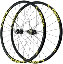 SJHFG Spares Wheelset 26 27.5 29 Inch MTB Bicycle Wheelset, Disc Brake Double Layer Alloy Rim 6 Pawls Sealed Bearing QR 1665g Mountain Bike Wheel road Wheel (Color : Gold, Size : 29inch)