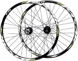 SJHFG Spares Wheelset 26 / 27.5 / 29 Inches Mountain Bike Wheelset, Disc Brake Bicycle Double Wall Alloy Rim MTB QR 32H Sealed Bearing 7 / 8 / 9 / 10 / 11Speed road Wheel (Color : E, Size : 26inch)