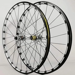 SJHFG Spares Wheelset 26 27.5 29" MTB Bicycle Wheelset, CNC Bike Rims Thru Axle Disc Brake Sealed Bearing Hub 24H 7-11 Speed Cassette Cycling Wheels road Wheel (Color : Silver hub, Size : 27.5inch)