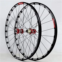 Amdieu Mountain Bike Wheel Wheelset 26 / 27.5 / 29" MTB Bike Wheel Set, Magnesium Alloy Rim Quick Release with Straight Pull Hub 24 Hole Disc Brake 7 / 8 / 9 / 10 / 11 / 12 Speed road Wheel (Color : A, Size : 27.5inch)