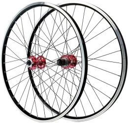 SJHFG Mountain Bike Wheel Wheelset 26 / 27.5 / 29" MTB V Disc Brake WheelSet, Mountain Bike Rim 32H Hub for 7 / 8 / 9 / 10 / 11 / 12 Speed Cassette Quick Release Bicycle Wheels road Wheel (Color : Red, Size : 29inch)