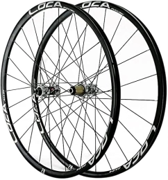 HCZS Spares Wheelset 26 / 27.5 / 29in Bicycle Wheelset, 24H Thru Axle Ultralight Aluminum MTB Rim Disc Brake Mountain Bike Wheels for 8 9 10 11 12 Speed road Wheel