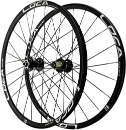 SJHFG Spares Wheelset 26 / 27.5 / 29in Double Wall MTB Rim, Front Wheel and Rear Wheel 24 Hole Mountain Bike Quick Release 8 / 9 / 10 / 11 / 12 Speed Bike Wheelset road Wheel (Color : Silver, Size : 26inch)