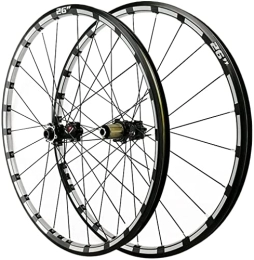 HCZS Spares Wheelset 26 / 27.5 / 29in Front Rear Bike Wheelset, Double Walled Aluminum Alloy MTB Rim Thru Axle Disc Brake24 Holes 7-12 Speed Cassette road Wheel
