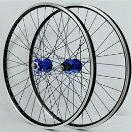 SJHFG Mountain Bike Wheel Wheelset 26 27.5 29in Mountain Bike Wheels, Bicycle Rim 32Holes Hub Disc Brake Cycling Wheel Quick Release for 7-12 Speed Cassette road Wheel (Color : Blue, Size : 27.5inch)