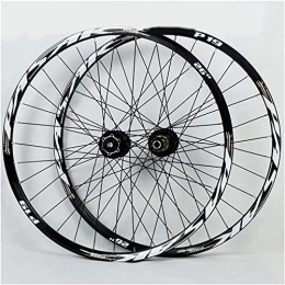 Samnuerly Spares Wheelset 26" / 27.5" / 29In Mountain Bike Wheelset, 32H Double Layer Alloy Rim Sealed Bearing Disc Brake Quick Release Bicycle Wheel 7-11 Speed road Wheel