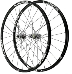 SJHFG Mountain Bike Wheel Wheelset 26 / 27.5 / 29In Mountain Bike Wheelset, Lightweight Aluminum Alloy Rim 24H Hub Disc Brake Quick Release Bicycle Wheel for 7-12 Speed road Wheel (Color : Silver, Size : 26 inch)