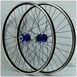 HCZS Spares Wheelset 26 / 27.5 / 29In MTB Bicycle Wheelset, Double Wall Alloy Rims 24H Disc / Rim Brake Bike Wheel QR Sealed Bearing Hubs 7-11 Speed Cassette road Wheel