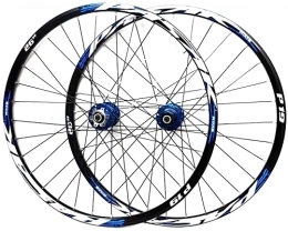 SJHFG Mountain Bike Wheel Wheelset 26 27.5 29in MTB Bicycle Wheelset, Quick Release Front and Rear Wheel Disc Brake Cycling Double Wall Rim 32 Hole 7-11 Speed Cassette road Wheel (Color : A, Size : 26inch)