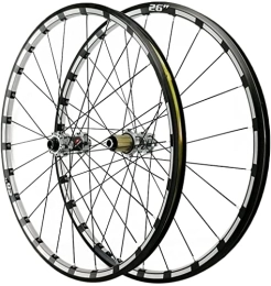 HCZS Spares Wheelset 26 / 27.5 / 29in MTB Wheel, Thru Axle Aluminum Alloy Double Walled Front Rear Rim Disc Brake Wheelset 7 8 9 10 11 12 Speed Cassette road Wheel